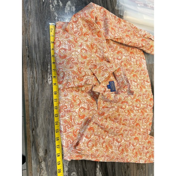 Pendleton Womens Button Down Small 100% Cotton Paisley Print Breathable Summer - Picture 8 of 10